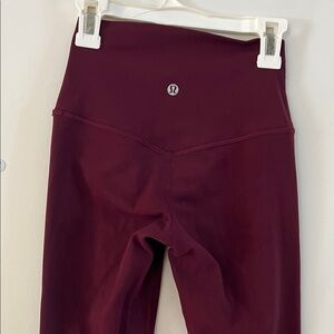 lululemon align leggings maroon size 2